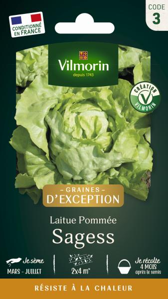 Potagères - Laitue Pommée Sagess - Graines d'Exception - PACKAGING_RECTO